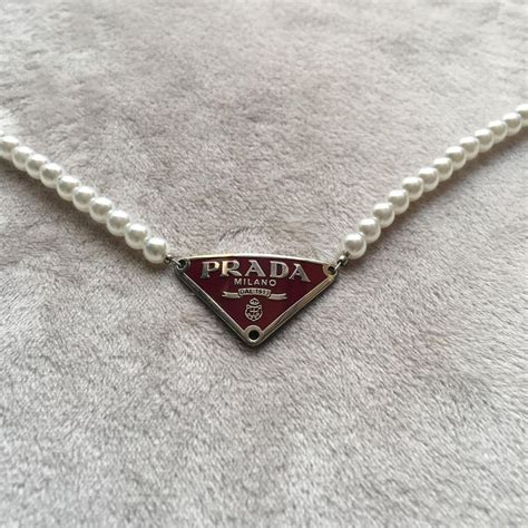 pearl prada necklace|buy prada bracero.